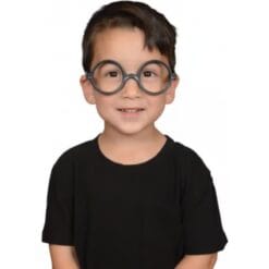 Round Black Frame Wizard Glasses