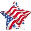 18&Quot; Str Patriotic Waving Foil Balloon
