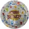 18&Quot; Rnd Hpy Birthday Party Hats Foil Bln