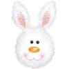 30" SHP Bunny Head Mylar Balloon 2 30&Quot; Shp Bunny Head Mylar Balloon