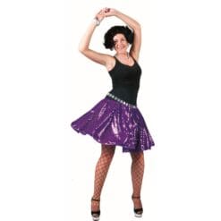 Disco Skirt Deep Purple OS