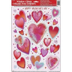Valentine Window Clings Astd