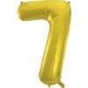 34&Quot; Nbr Gold #7 Foil Balloon