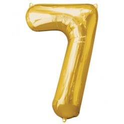 34&Quot; Nbr Gold #7 Foil Balloon