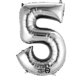 34&Quot; Nbr Silver #5 Foil Balloon