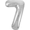 34&Quot; Nbr Silver #7 Foil Balloon