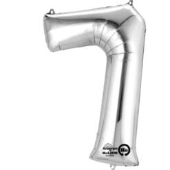 34&Quot; Nbr Silver #7 Foil Balloon