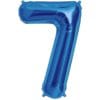 34&Quot; Nbr Blue #7 Foil Balloon