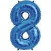34&Quot; Nbr Blue #8 Foil Balloon