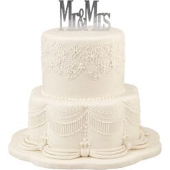 Mr.& Mrs. Cake Pick Silver