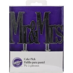 Mr.& Mrs. Cake Pick Silver 7 Mr.&Amp; Mrs. Cake Pick Silver