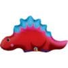 21" Cute & Colorful Stegosaurus Shape Foil Balloon