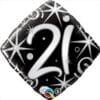 18&Quot; Dia #21 Elegant Sprkl Swrls Foil Bln