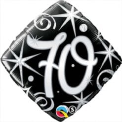18" DIA #70 Elegant Sprkl Swrls Foil BLN