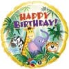 18&Quot; Rnd Jungle Friends Bday Foil Bln