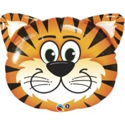 30" Tiger Head Shape Tickled Jumbo Foil