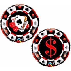 18" RND Casino Foil Balloon