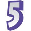 Jw Number 5 Sticker