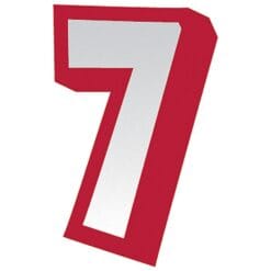 JW Number 7 Sticker