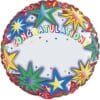 18" RND JW Contratulations Foil
