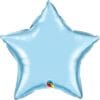 20&Quot; Str Light Blue Pearl Foil Balloon