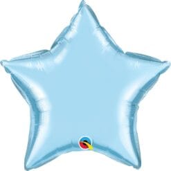 20" STR Light Blue Pearl Foil Balloon