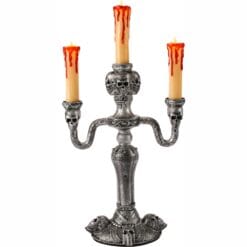 Haunted Mansion LED Skull Candelabra 14"