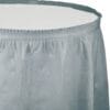 S Silver Tableskirt 14FT