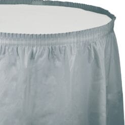 S Silver Tableskirt 14FT