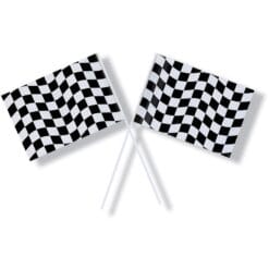 Black & White Check Flag PL ~6"x9"