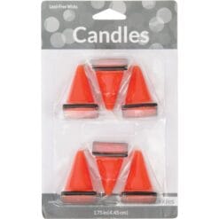 Construction Zone Cone Candle Set 6Ct