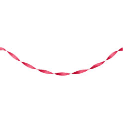 Classic Red Crepe Streamer 81ft 7 Classic Red Crepe Streamer 81Ft