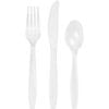 Clear Cutlery Premuim Astd 24Ct