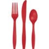 Classic Red Cutlery Astd 24CT