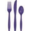 Purple Cutlery Astd 24CT 2 Purple Cutlery Astd 24Ct