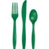 E Green Cutlery Astd 24Ct