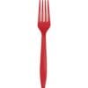 Classic Red Cutlery Forks 24CT 1 Classic Red Cutlery Forks 24Ct