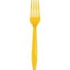 SB Yellow Cutlery Forks 24CT