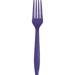 Purple Cutlery Forks 24CT