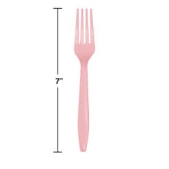 Classic Pink Cutlery Forks 24CT