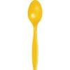 SB Yellow Cutlery Spoons 24CT 1 Sb Yellow Cutlery Spoons 24Ct