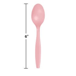 Classic Pink Cutlery Spoons 24CT