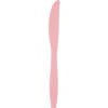 Classic Pink Premium Plastic Knives 24CT 2 Classic Pink Premium Plastic Knives 24Ct
