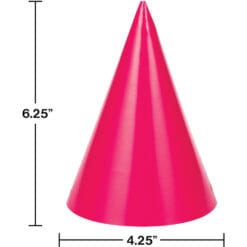 Party Hats Astd Neon Colors 8CT 7 Party Hats Astd Neon Colors 8Ct