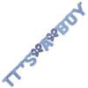 It's A Boy Jointed Letter Banner Blue
