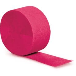 Hot Magenta Crepe Streamer 81ft