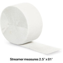 White Crepe Streamer 81ft