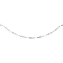 Silver-Shimmering (GRAY) Crepe Streamer 81ft 7 Silver-Shimmering (Gray) Crepe Streamer 81Ft
