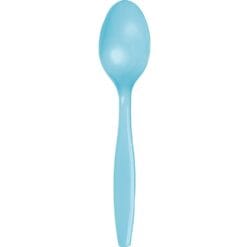 Pastel Blue Cutlery Spoons 24CT