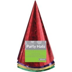 Prismatic Party Hats 8CT
